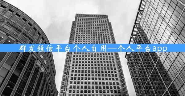 群发短信平台个人自用—个人平台app