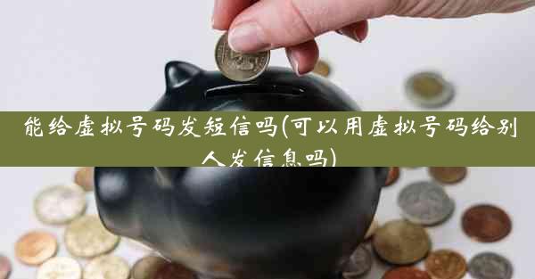 能给虚拟号码发短信吗(可以用虚拟号码给别人发信息吗)