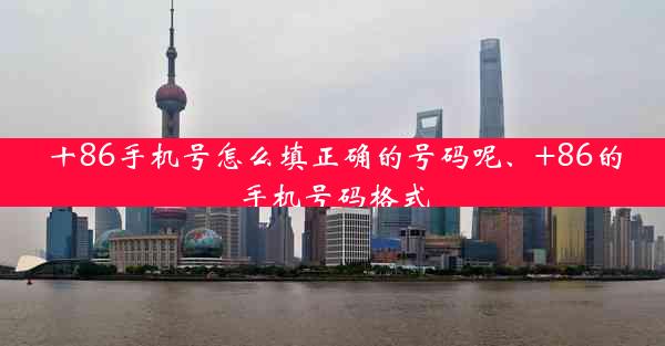 十86手机号怎么填正确的号码呢、+86的手机号码格式