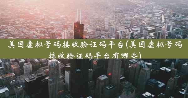 美国虚拟号码接收验证码平台(美国虚拟号码接收验证码平台有哪些)