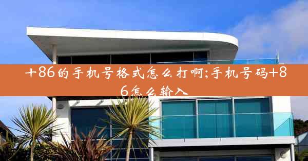 十86的手机号格式怎么打啊;手机号码+86怎么输入