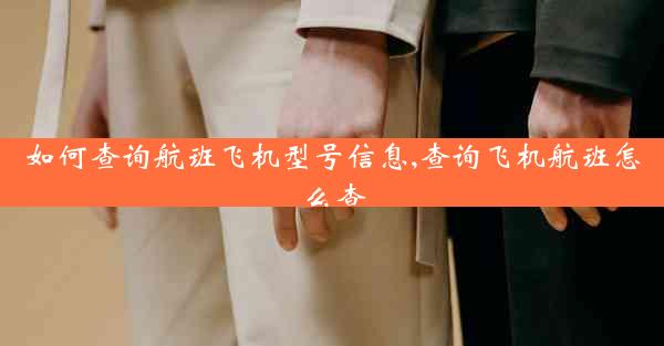 如何查询航班飞机型号信息,查询飞机航班怎么查