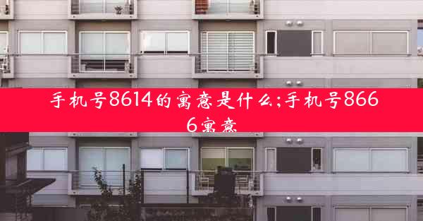 手机号8614的寓意是什么;手机号8666寓意