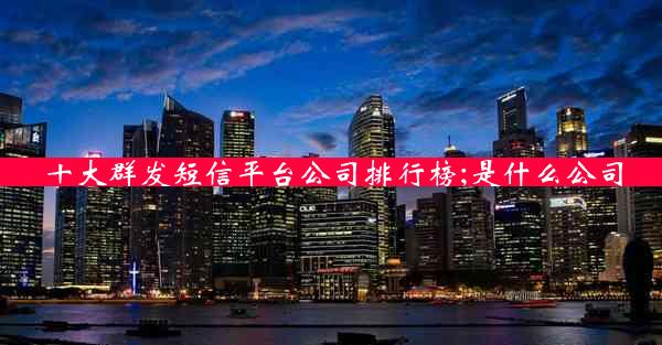 十大群发短信平台公司排行榜;是什么公司