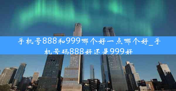 手机号888和999哪个好一点哪个好_手机号码888好还是999好