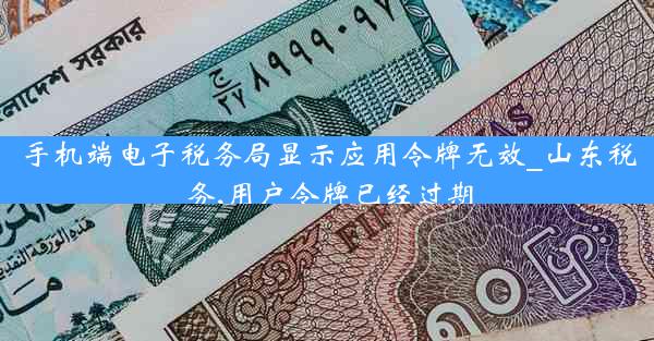 手机端电子税务局显示应用令牌无效_山东税务,用户令牌已经过期