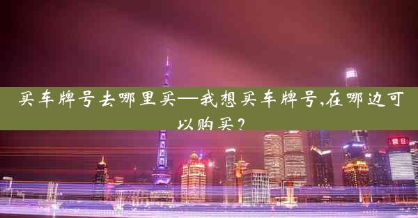 买车牌号去哪里买—我想买车牌号,在哪边可以购买？