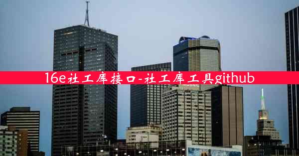 16e社工库接口-社工库工具github