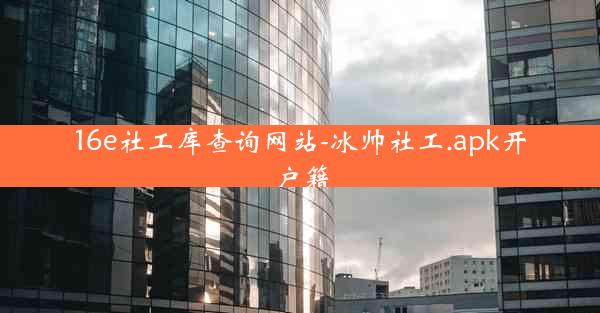 16e社工库查询网站-冰帅社工.apk开户籍