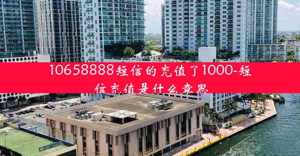 10658888短信的充值了1000-短信充值是什么意思