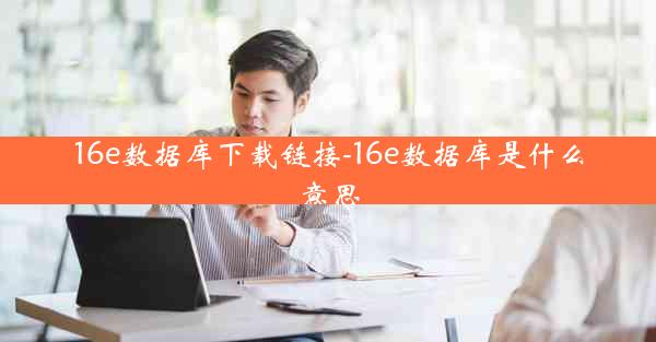 16e数据库下载链接-16e数据库是什么意思