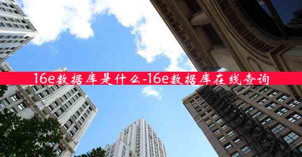 16e数据库是什么-16e数据库在线查询
