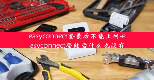 easyconnect登录后不能上网-easyconnect登陆后什么也没有