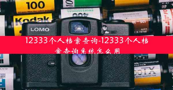12333个人档案查询-12333个人档案查询系统怎么用