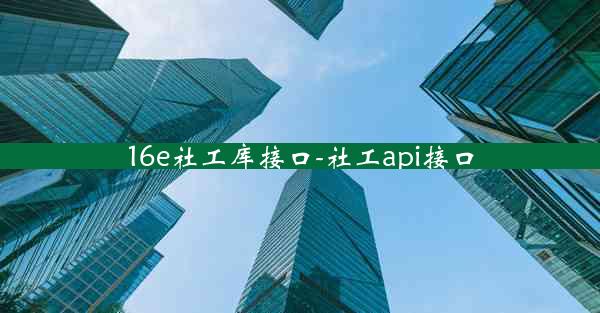 16e社工库接口-社工api接口