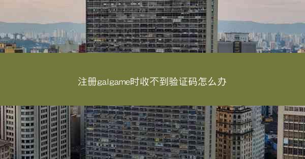 注册galgame时收不到验证码怎么办
