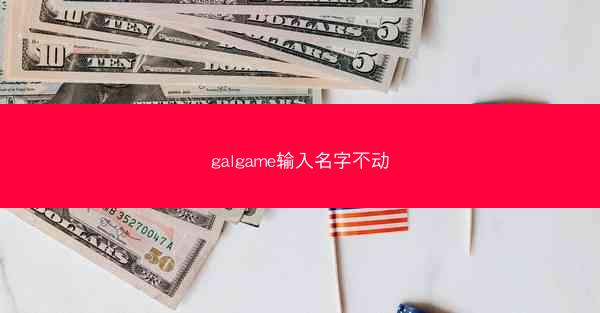 galgame输入名字不动