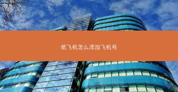 纸飞机怎么添加飞机号