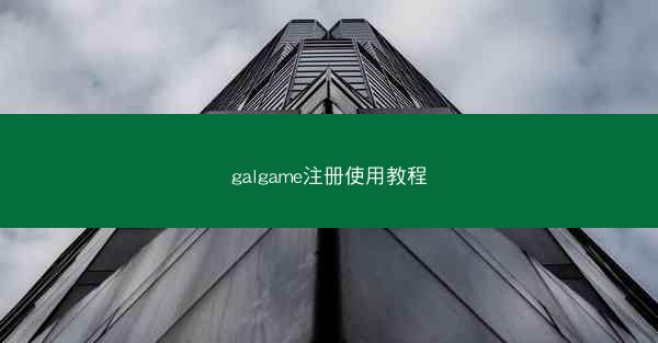galgame注册使用教程