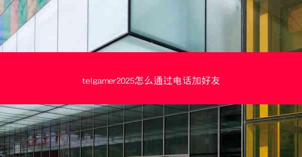 telgamer2025怎么通过电话加好友