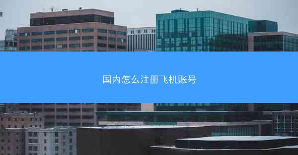 国内怎么注册飞机账号