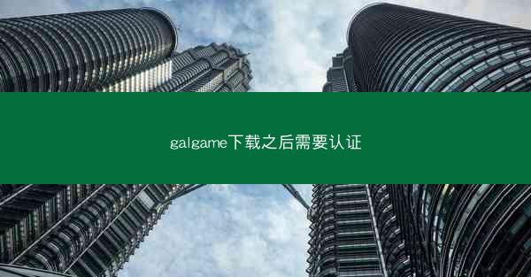 galgame下载之后需要认证