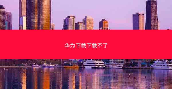 华为下载下载不了
