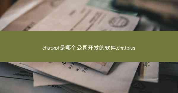 chatgpt是哪个公司开发的软件,chatplus