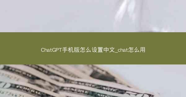ChatGPT手机版怎么设置中文_chat怎么用