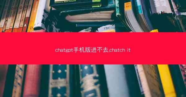chatgpt手机版进不去,chatch it