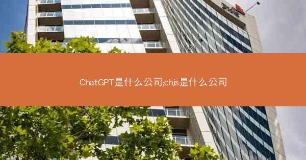 ChatGPT是什么公司;chjs是什么公司