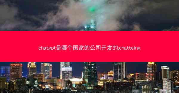 chatgpt是哪个国家的公司开发的;chatteing