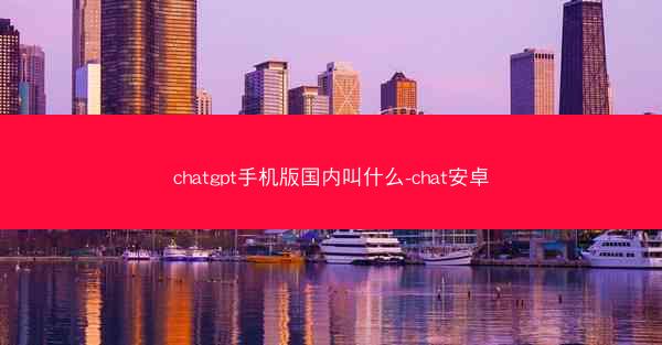 chatgpt手机版国内叫什么-chat安卓
