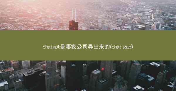 chatgpt是哪家公司弄出来的(chat gap)
