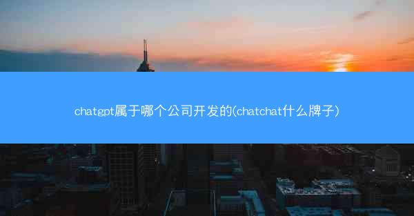 chatgpt属于哪个公司开发的(chatchat什么牌子)