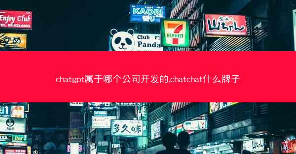 chatgpt属于哪个公司开发的,chatchat什么牌子