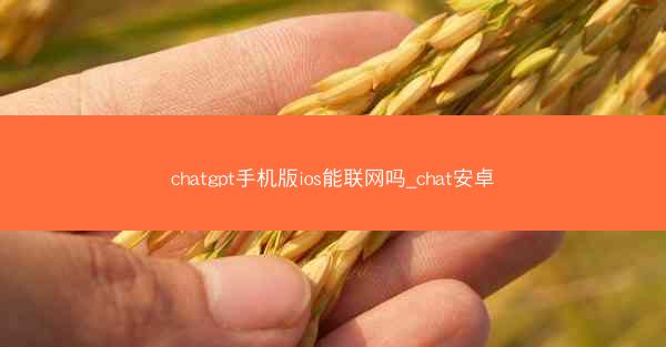 chatgpt手机版ios能联网吗_chat安卓