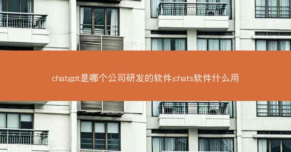 chatgpt是哪个公司研发的软件;chats软件什么用