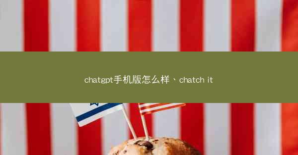chatgpt手机版怎么样、chatch it